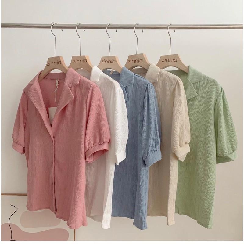 Áo pizama chất xốp hàng QC- sơ mi basic