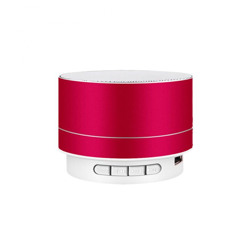 A10 Âm thanh Bluetooth thông minh không dây Mini Loa hợp kim nhôm hình trụ thời trang Loa siêu trầm rảnh tay Loa âm thanh nổi Màu sắc: 05 Đỏ