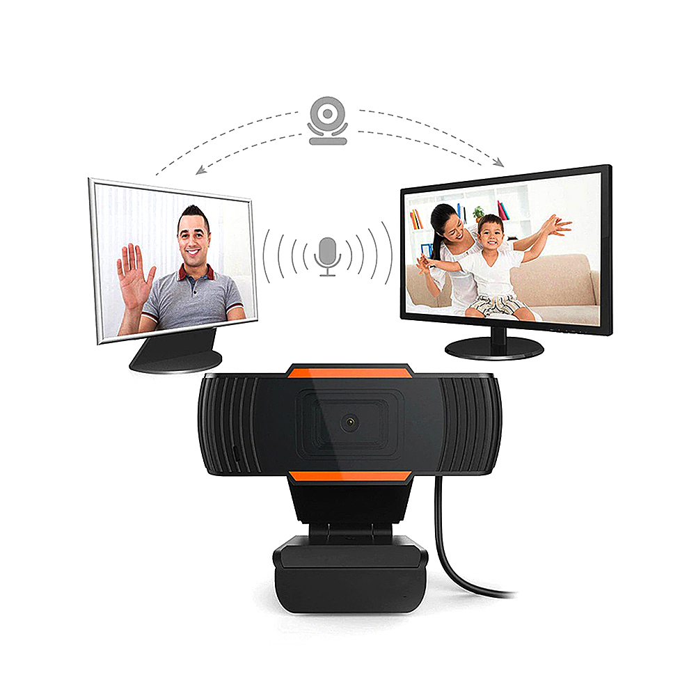 Webcam HD 1080P 2MP 30 - Tự động lấy nét - Giảm tiếng ồn dành cho Máy tính xách tay USB Plug & Play 