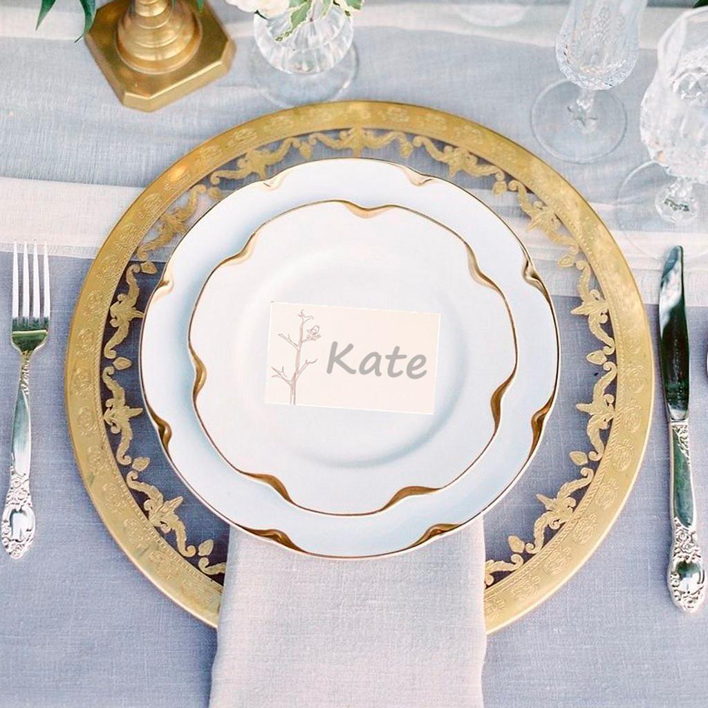 50Pcs Wedding Party Table Name Place Cards Favor Decor Personalised Cards