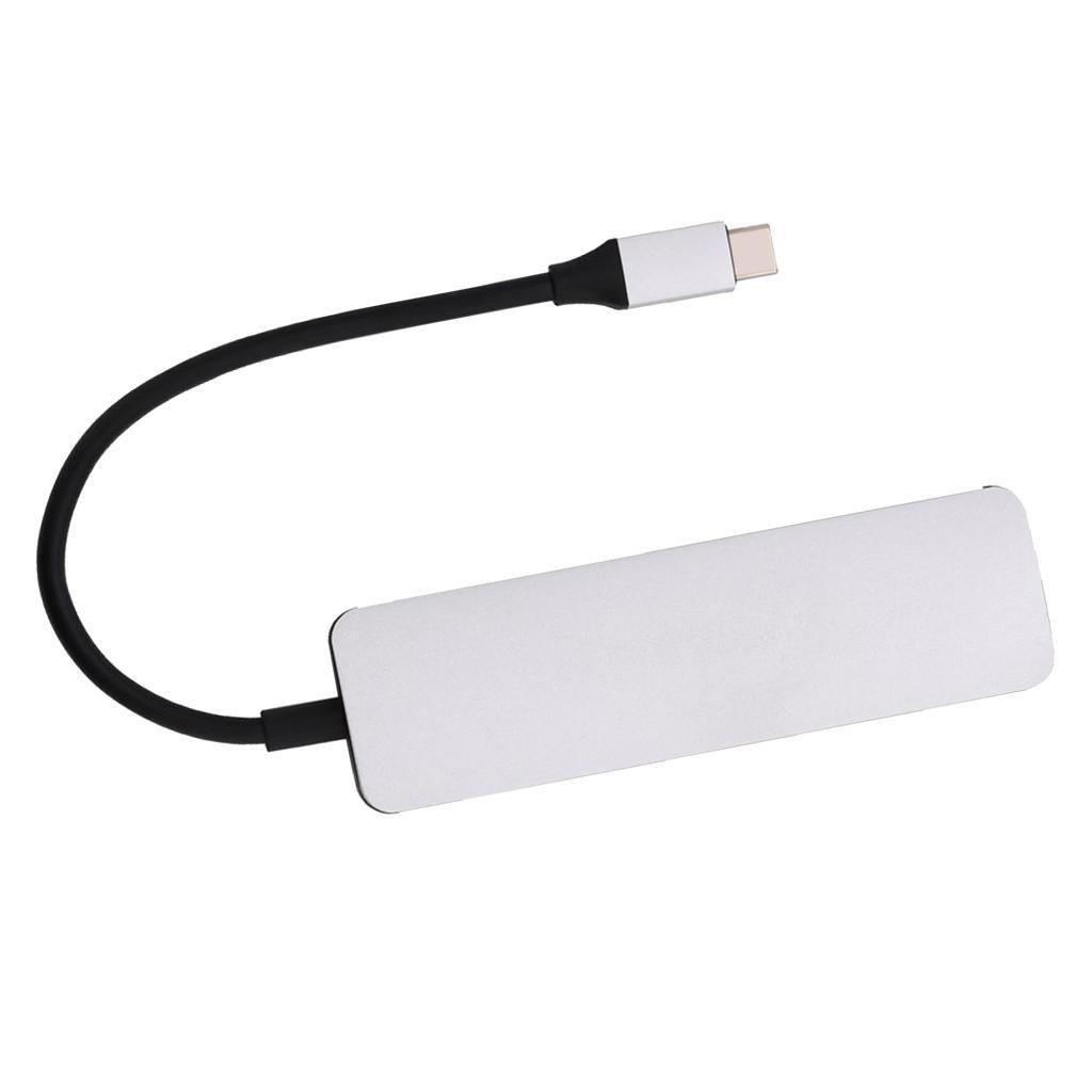 USB Hub Adapter, Type-C to USB 3.0 Converter and Card Reader for SD TF For
