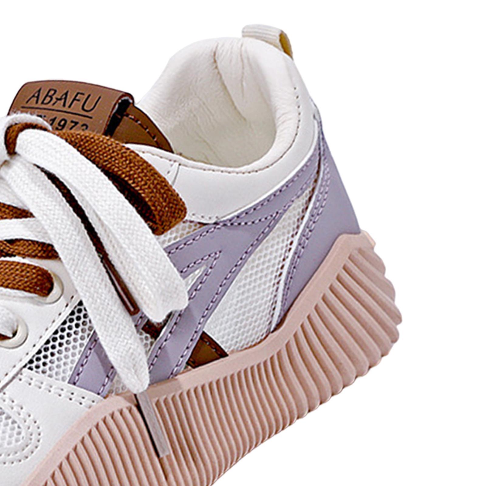 Platform Sneakers for Women Outdoor Walking Shoes Round Toe Athletic Sport Shoes Thick Soled Fashion Trainers for Running Work