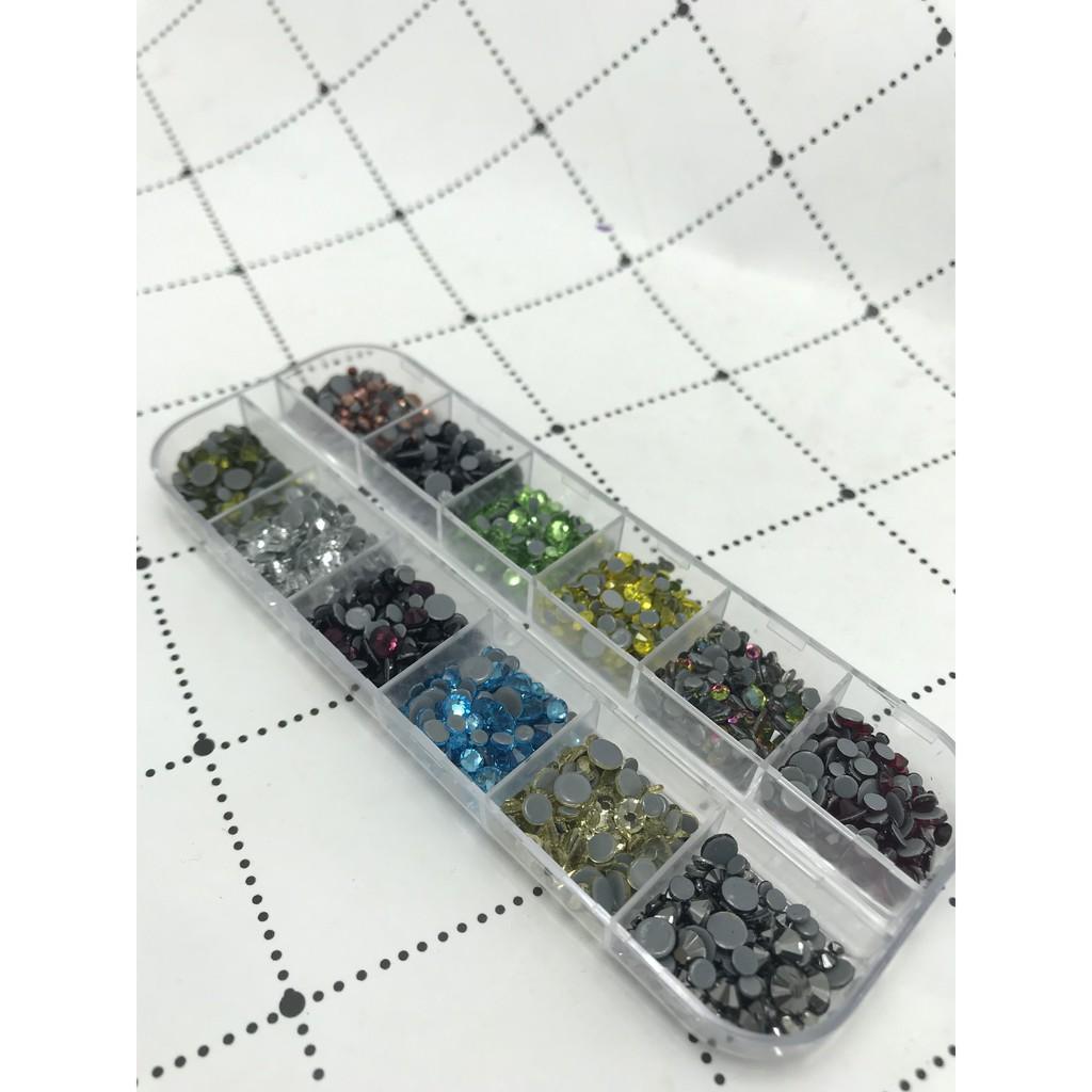 Đá Chân Keo Mix Size 12 Màu Nail