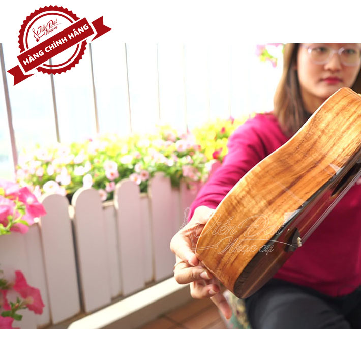 Đàn Ukulele Concert SQOE SQ UK-2420C, Gỗ KOA Nguyên Tấm Cao Cấp, Kèm Quà Tặng - Hàng Chính Hãng