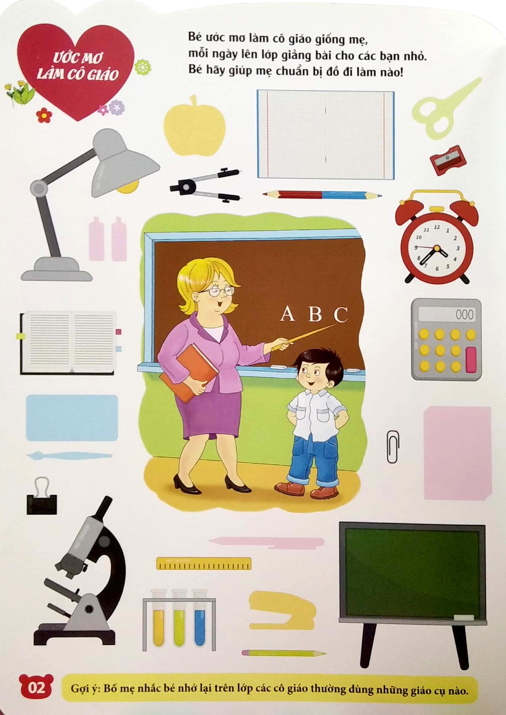 Bóc Dán Hình Thông Minh IQ-EQ-CQ - 150 Miếng Dán Hình Thông Minh - Nghề Nghiệp