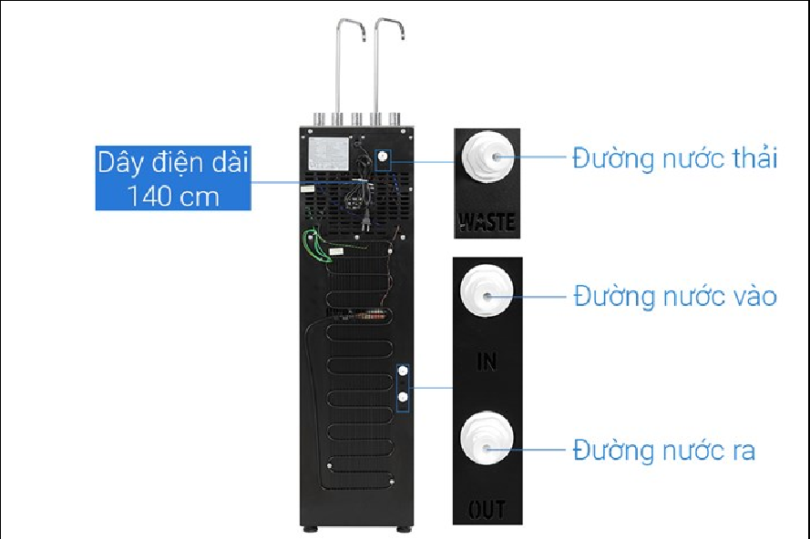 Máy lọc nước RO nóng nguội lạnh Hydrogen Kangaroo 12 lõi KG12A8S -HÀNG CHÍNH HÃNG - CHỈ GIAO HCM