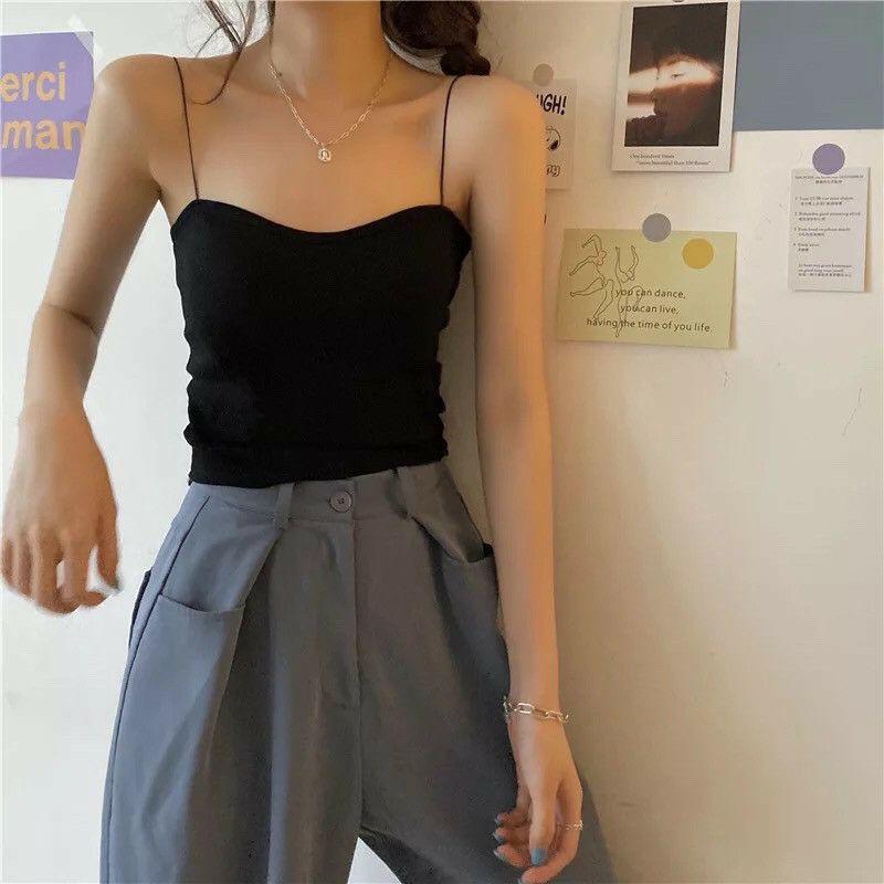 Áo 2 dây sợi bún có đệm ngực chất đẹp