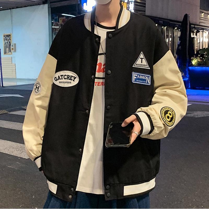 Áo bomber nam nữ unisex khoác gió jacket dù 2 lớp cúc bấm form rộng local brand ulzzang phong cách hàn quốc đep MASBOISS