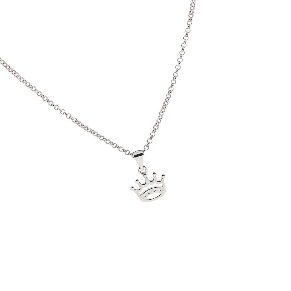 Fashion Women   Crown Tiara Pendant Necklaces Gifts