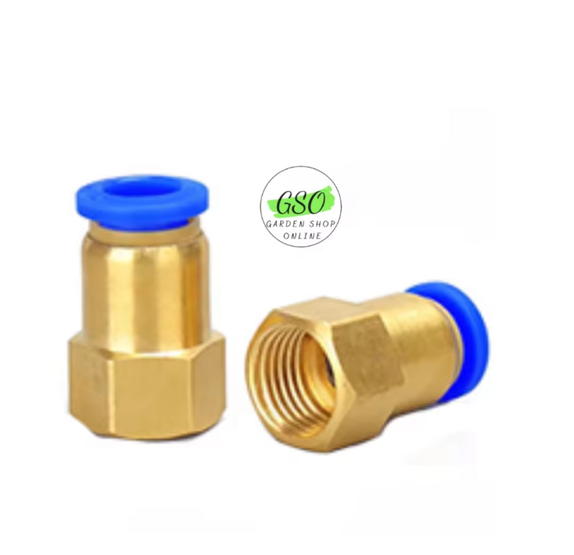 Đầu nối thẳng răng trong PCF nối ống 6mm đầy đủ ren cho khí nén, phun sương