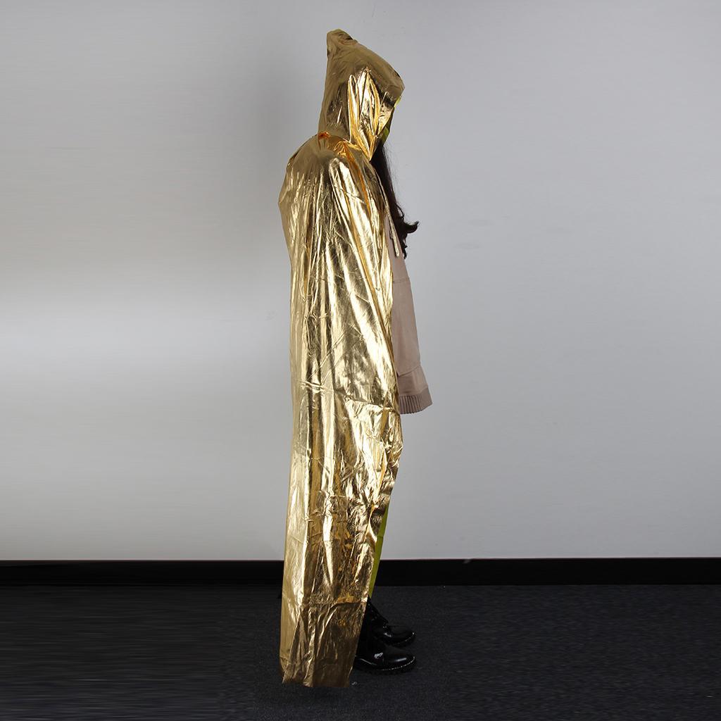 Long Halloween Cape Adults Hooded Cloak Witch Robe with Cap Cloak 140cm