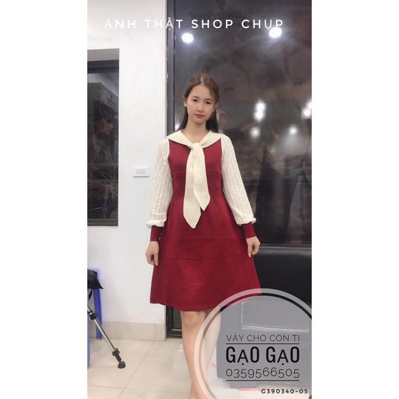 Váy len cho con bú ️kèm ảnh thật shop chụp