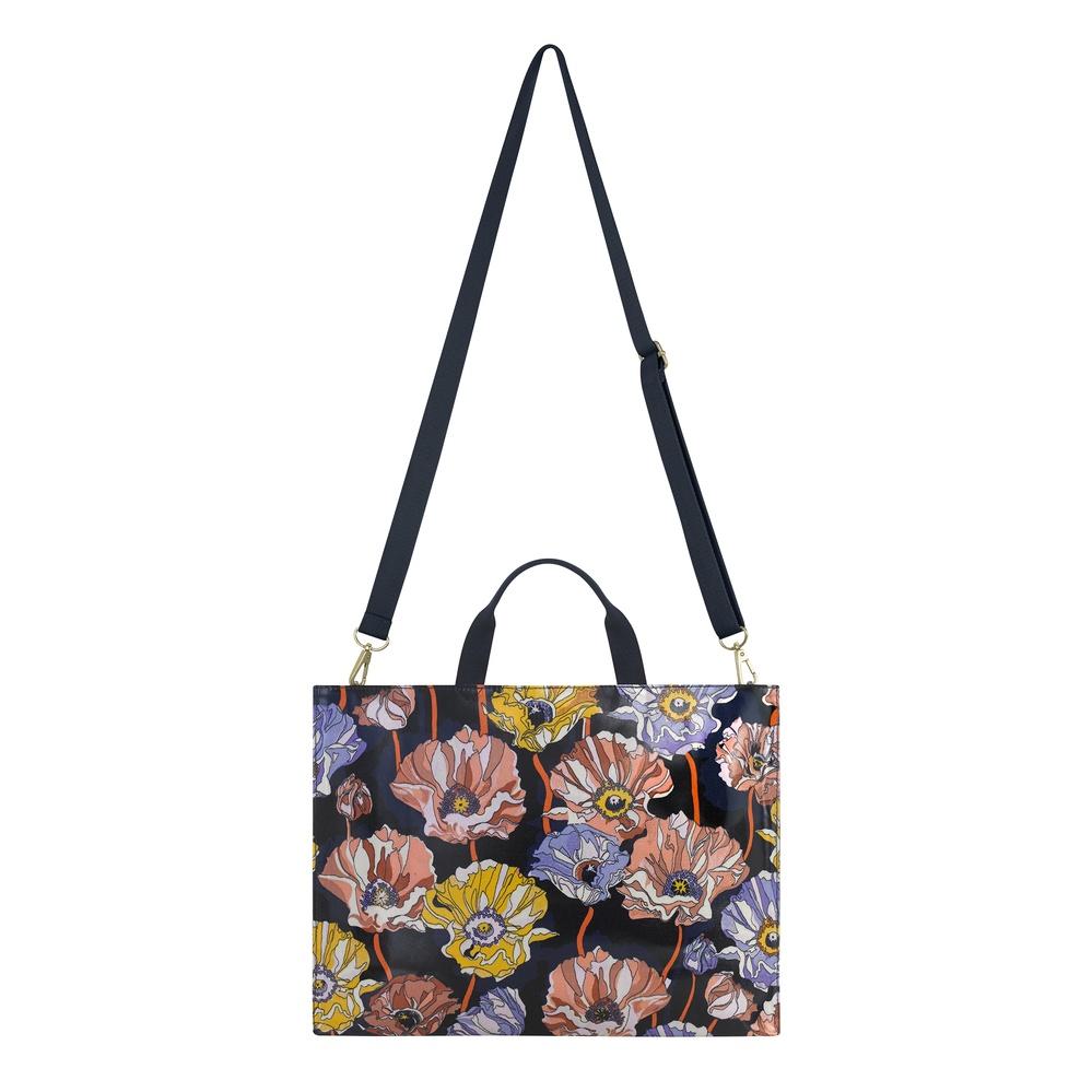 Cath Kidston - Túi đeo chéo/Strappy Carryall - Summer Poppy Midscale - Navy -1049077