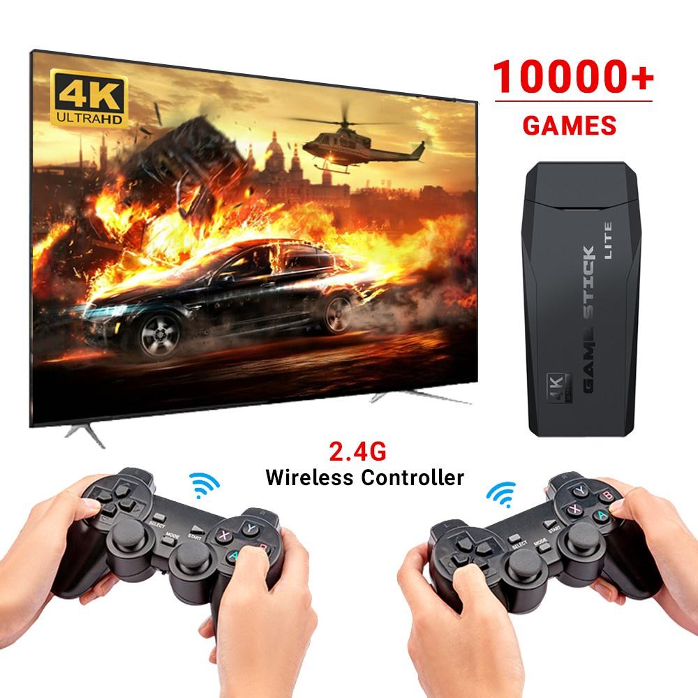 Máy Chơi Game Stick 4k - HDMI 3500 + 20 trò mới độc quyền, kết nối không dây game 4 nút, 6 nút, PS1/GBA/GBC/