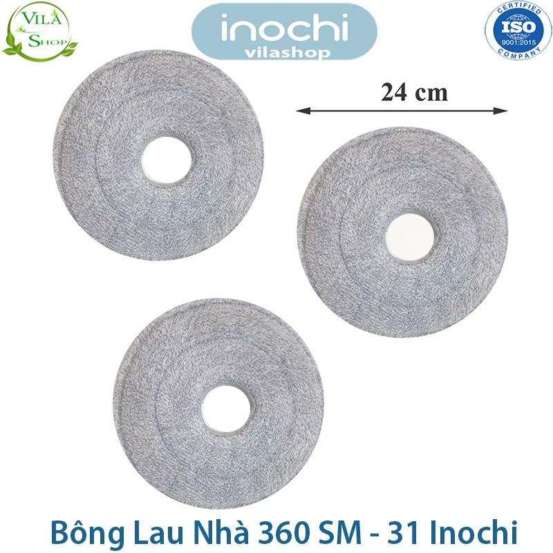 Cây Lau Nhà, Bộ Cây Lau Nhà Tròn Xoay 360 SM - 31, Chính Hãng Inochi Đạt Tiêu Chuẩn Xuất Nhật