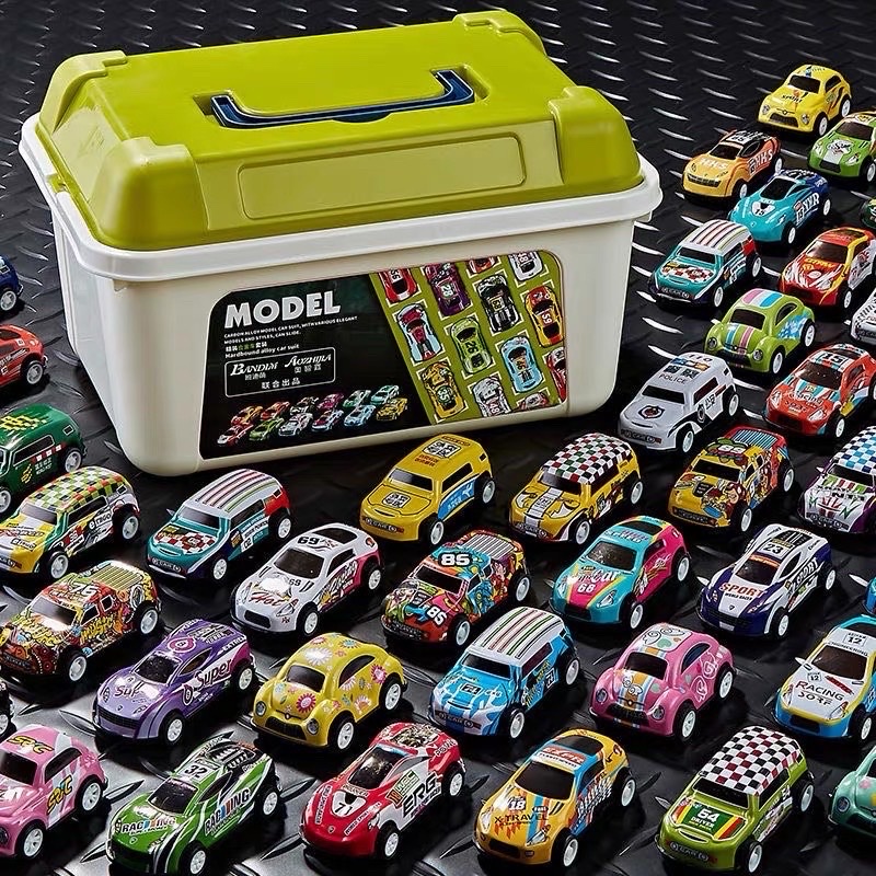 Combo hộp 30 xe ô tô đồ chơi , nhỏ nhắn xinh xắn , nhiều màu sắc 