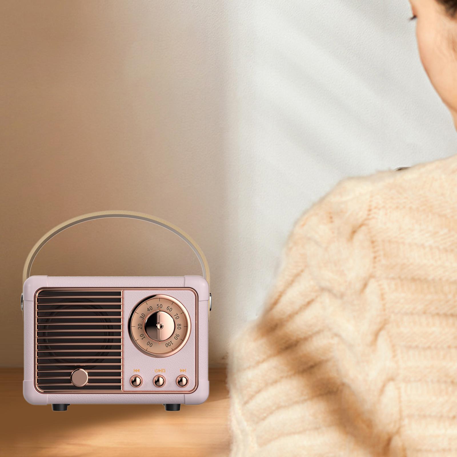 2 Pieces Classic Bluetooth Speaker Support TF Card AUX Bedrooms Office Party