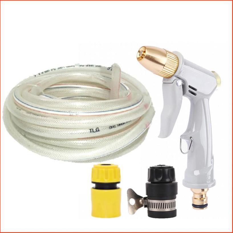 Bộ dây và vòi xịt rửa xe tưới cây tăng áp 7-10M 206846