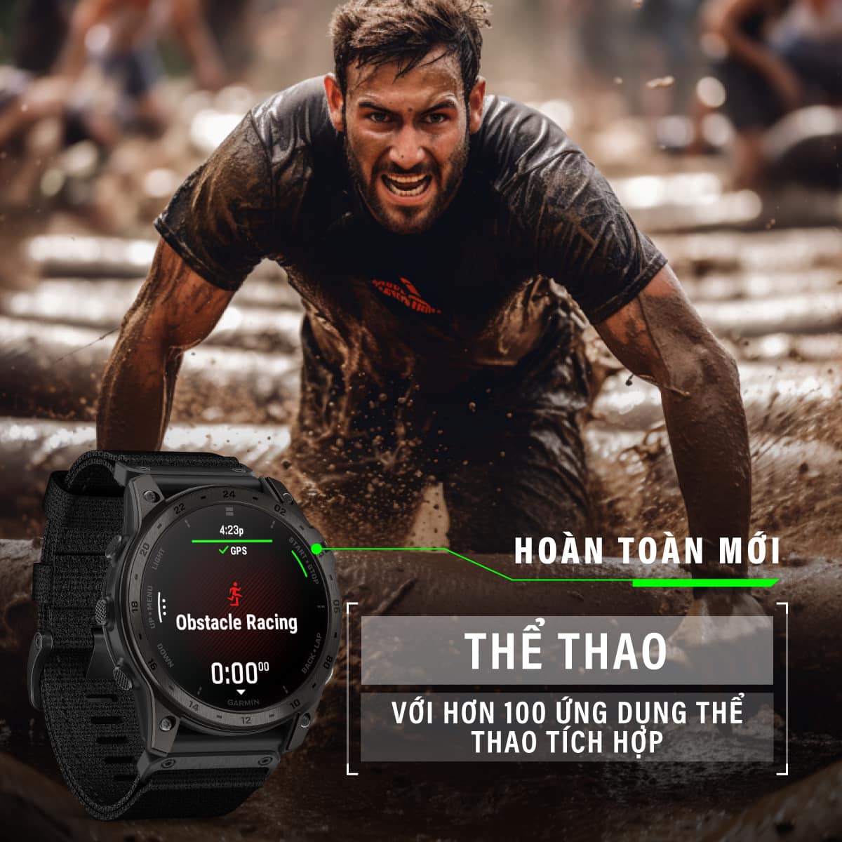 Đồng hồ thông minh Garmin tactix 7 (51 mm) AMOLED Edition - Hàng chính hãng