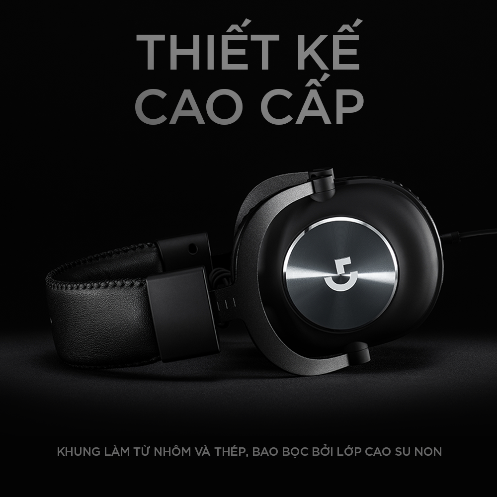 Tai nghe game có dây Logitech G PRO (Gen 2) - màn loa PRO-G 50mm, tương thích PC, PS4, PS5, Xbox -Hàng chính hãng