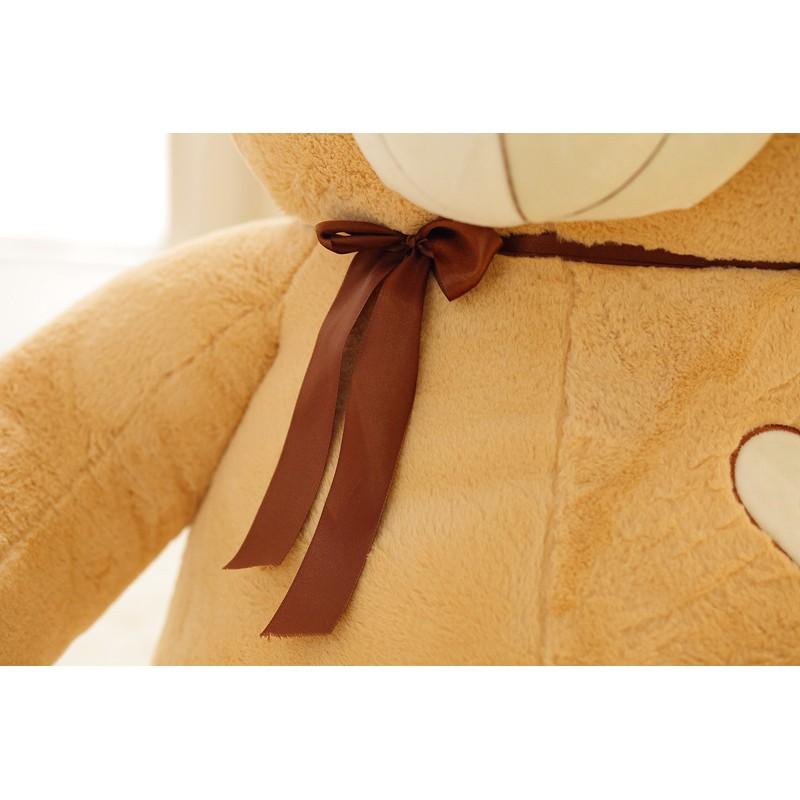 Gấu Bông Teddy Đeo Nơ Trái Tim Làm Quà Tặng Dễ Thương PA9707