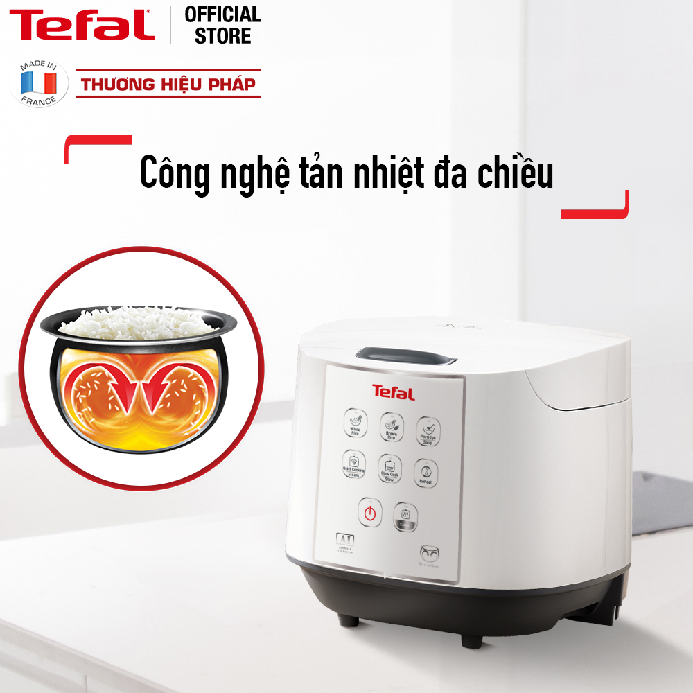 Nồi cơm điện tử Tefal- 1.8L - Thương hiệu Pháp - RK733168 - Hàng chính hãng