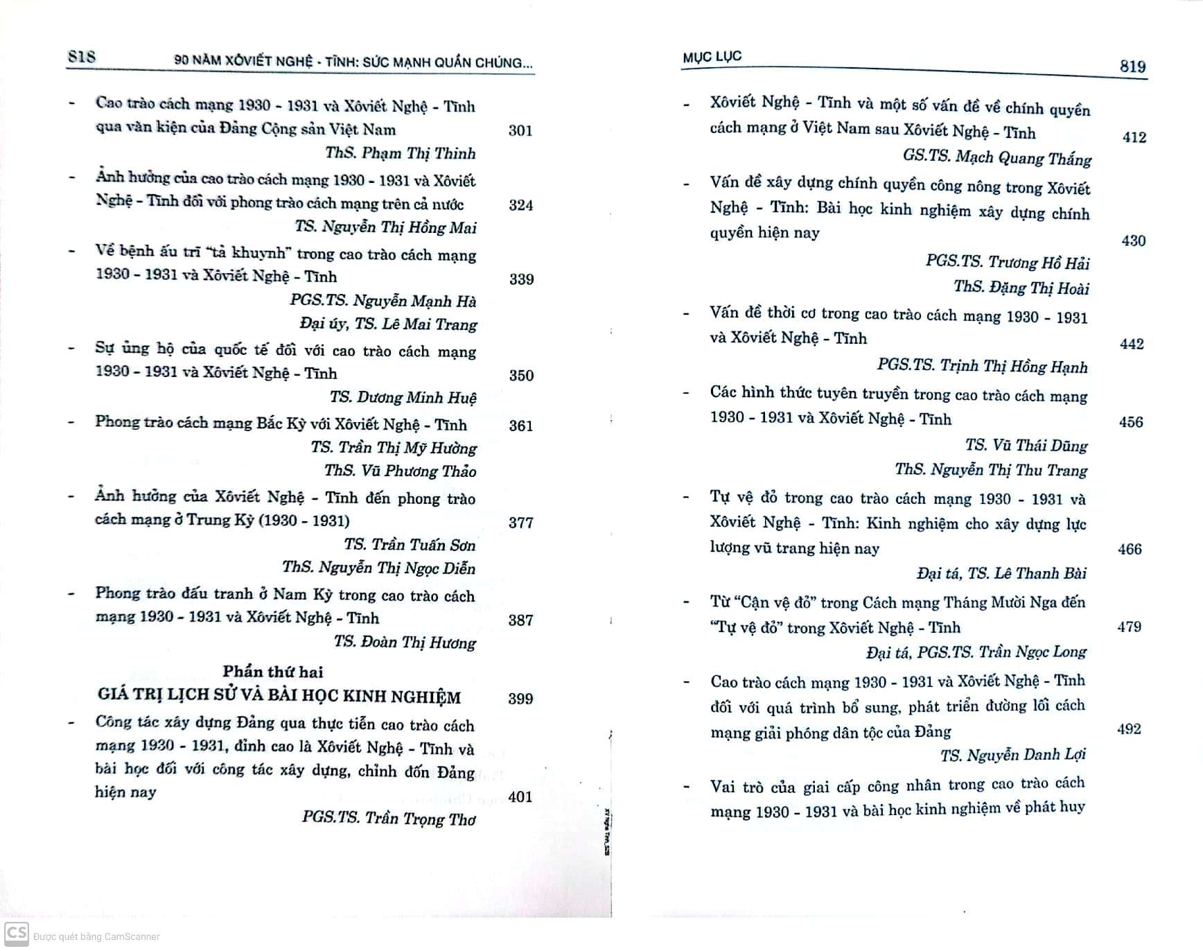 90 năm Xô Viết Nghệ - Tĩnh sức mạnh quần chúng làm nên lịch sử (1930-2020) (Kỷ yếu Hội thảo khoa học)