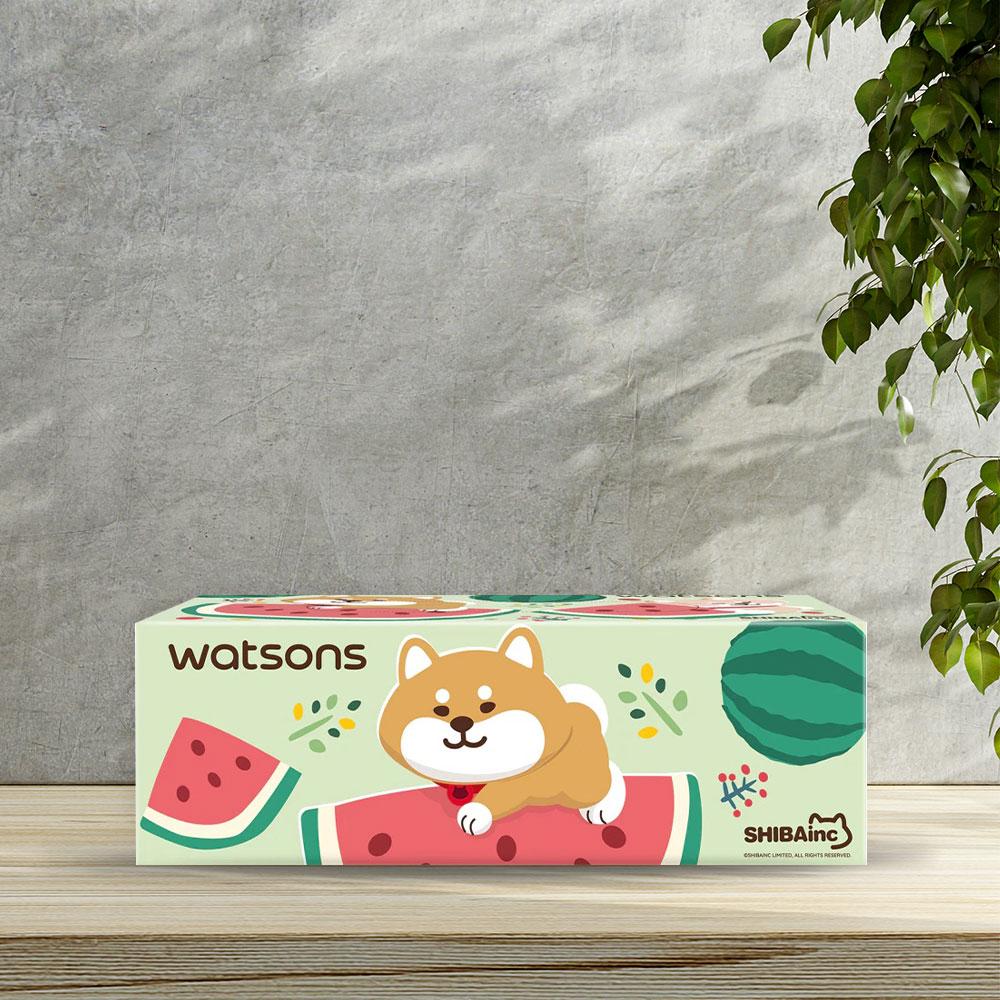 Khăn Giấy Hộp Watsons Velvety Soft Box Tissues (Shibainc Fruity) 3ply x 100sheets