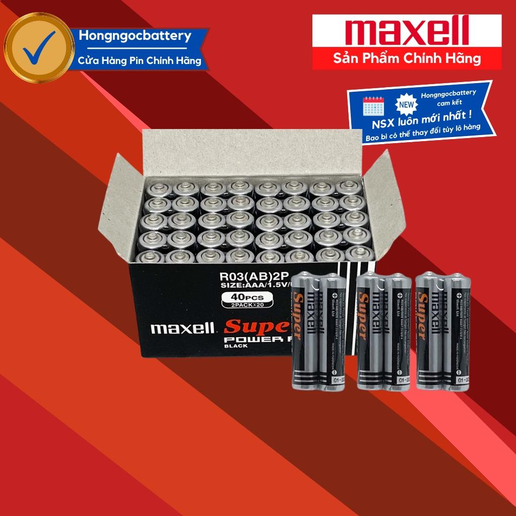 Hộp 40 Pin AAA Maxell R03( AB )2P - Hàng nhập khẩu