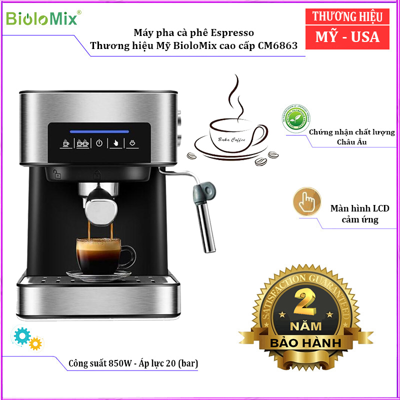 Máy pha cà phê Espresso BioloMix CM6863 - HÀNG NHẬP KHẨU