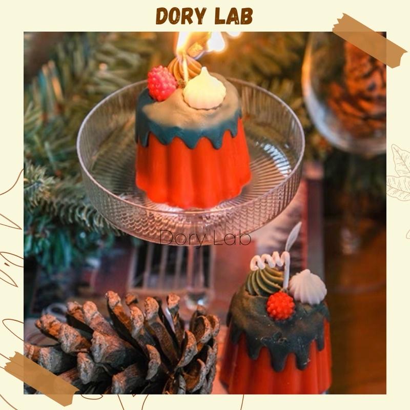 Nến Thơm Bánh Phong Cách Giáng Sinh Handmade, Phụ Kiện Decor - Dory Lab