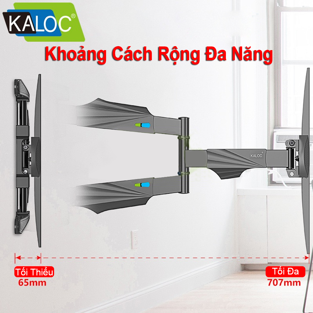 Giá treo tivi xoay đa năng Kaloc X4 32 đến 55 inch - Tải trọng tối đa 32Kg - Xoay mọi góc độ