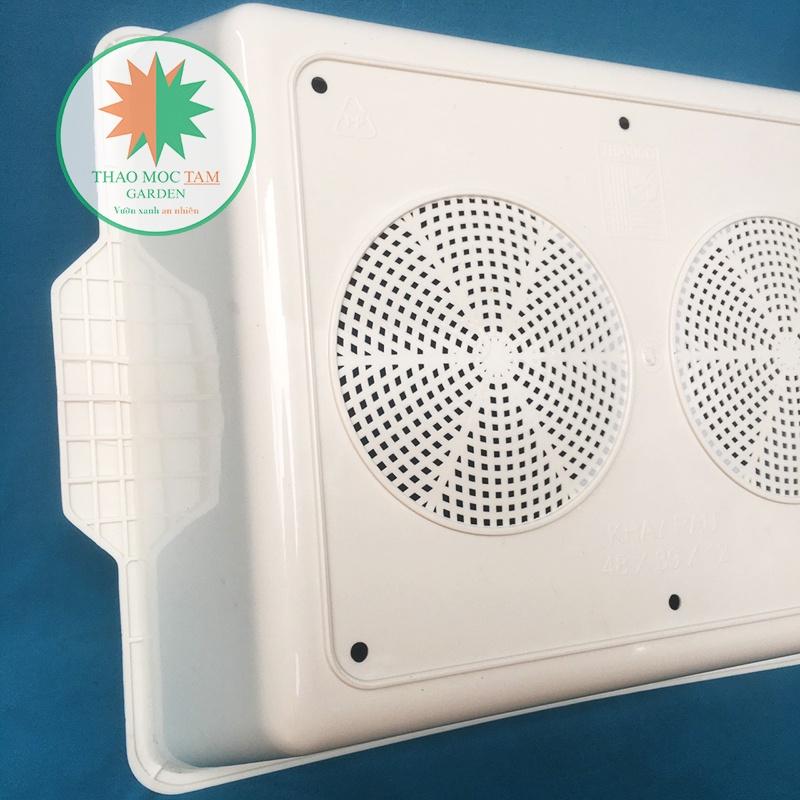 Combo 5 Khay Trồng Rau 48x39x12cm – Khay rau mầm, Trồng các loại rau ăn lá, chất liệu nhựa PP bền chắc