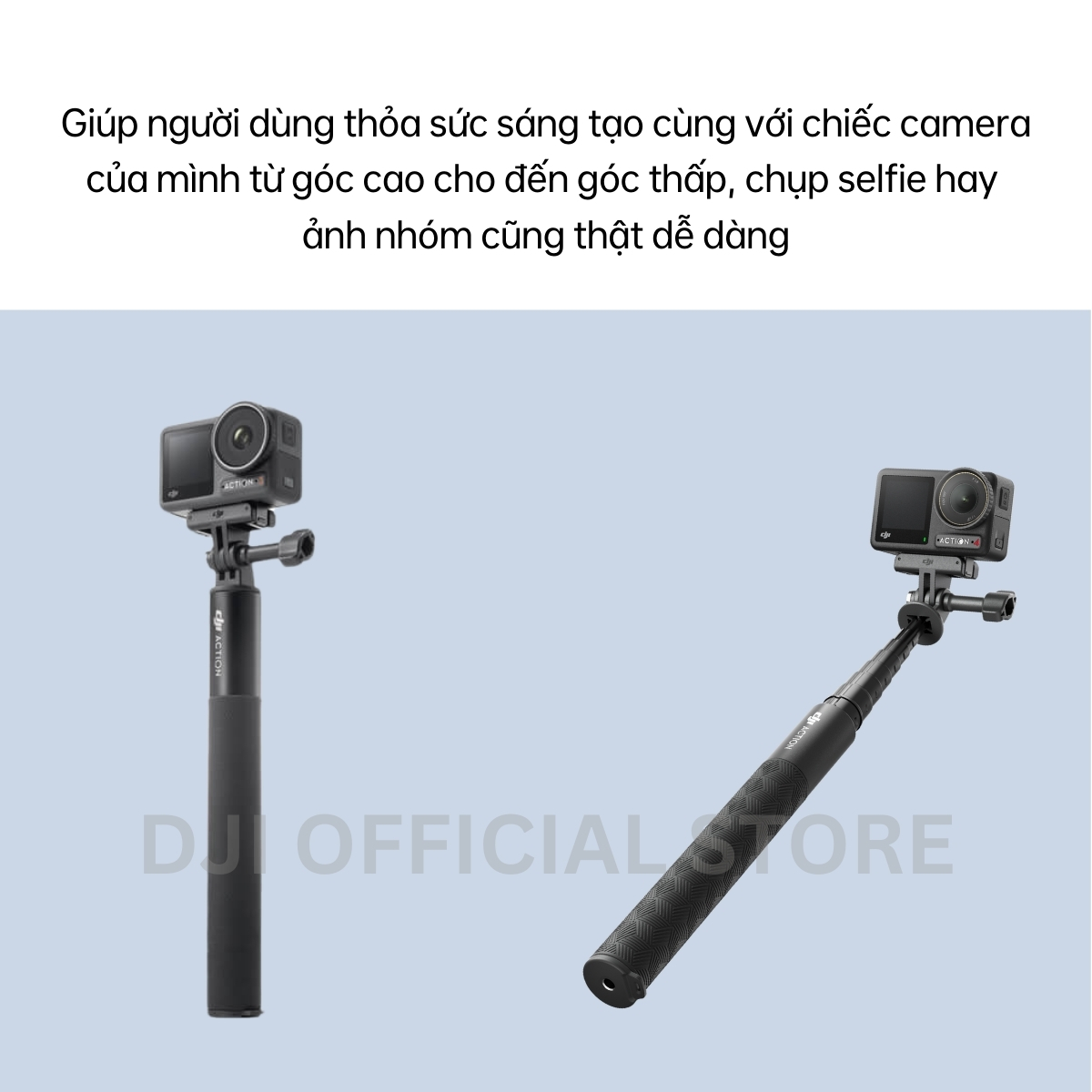 Gậy chụp ảnh cầm tay nối dài 1.5m DJI dành cho Osmo Action camera hành động cao cấp - Hàng chính hãng