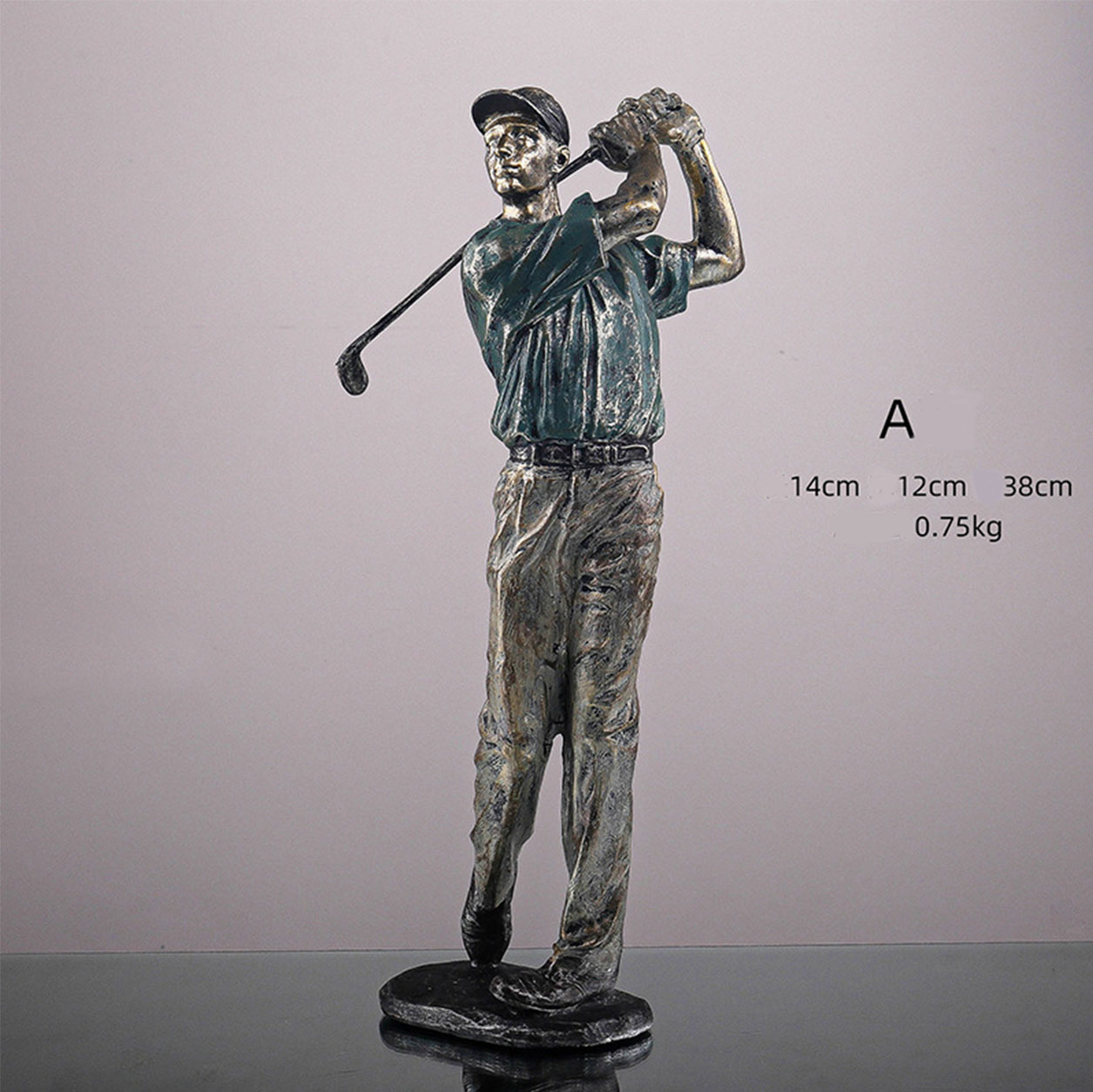 Tượng Đánh Golf Décor - Trang Trí Để Bàn, Kệ Tủ, Quà Tặng Sếp