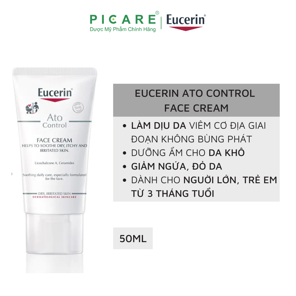 Kem Dưỡng Da Mặt Eucerin AtoControl Face Care Cream (50 ml)