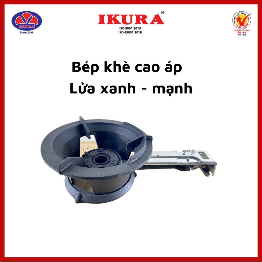 Bếp Khè cao áp cao cấp ikura 6.5kg - Gang đúc nguyên khối bền bỉ - lửa mạnh - Hàng Chính Hãng