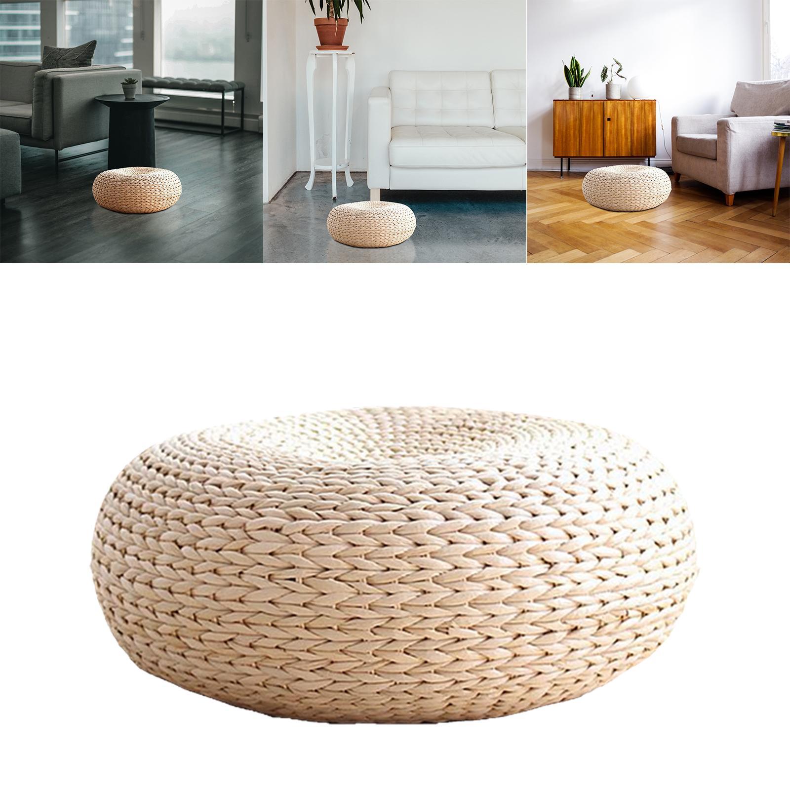 Handcrafted  Woven Dia. 40cm Seat Cushion Floor Mat