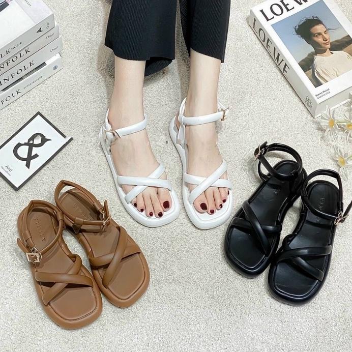 Sandal nữ 2p đế bánh mì SANDAL QUAI CHÉO X siêu êm