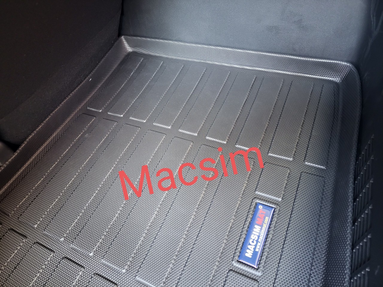 Thảm lót cốp xe ô tô Hyundai I10 2021-2022 (sd) nhãn hiệu Macsim chất liệu TPE cao cấp màu đen
