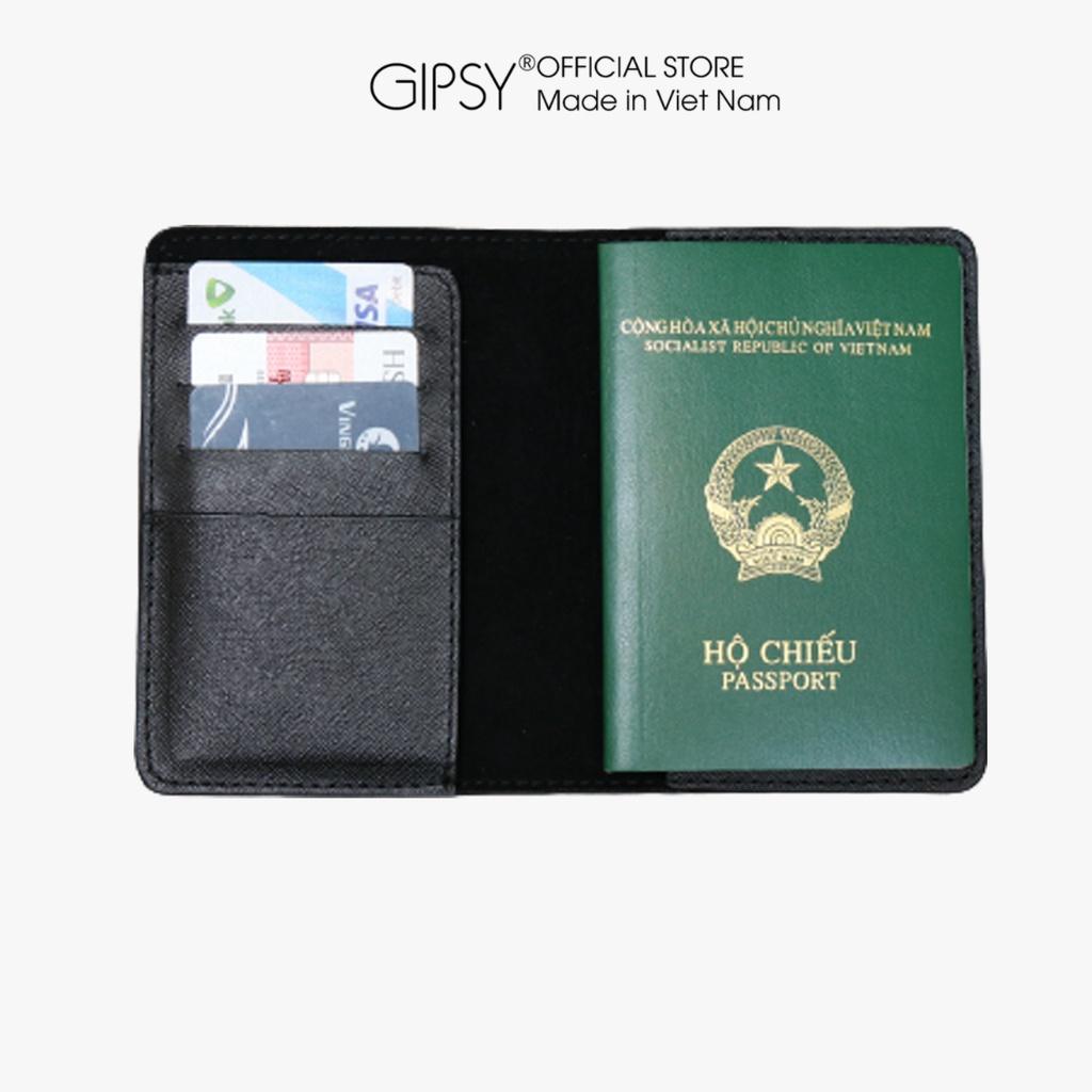 Ví Da Đựng Passport Hộ Chiếu Da Bò Thật Thương Hiệu GIPSY