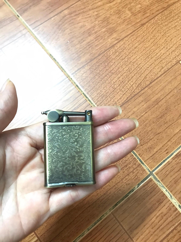 Vỏ Hộp quẹt xăng đá Kuboy/ Zorron KZ-510 hoa văn