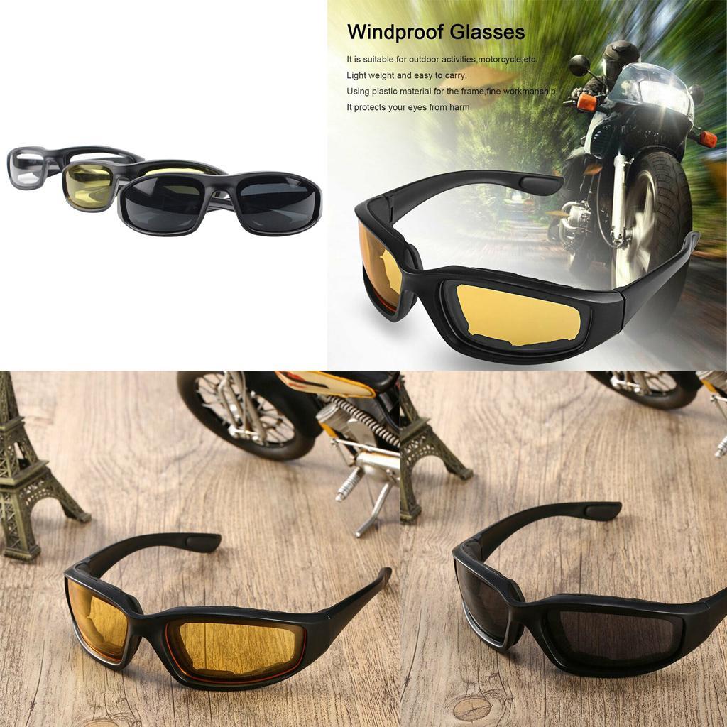 Wind Resistant Pad Sports Sunglasses Motorcycle Riding Glasses