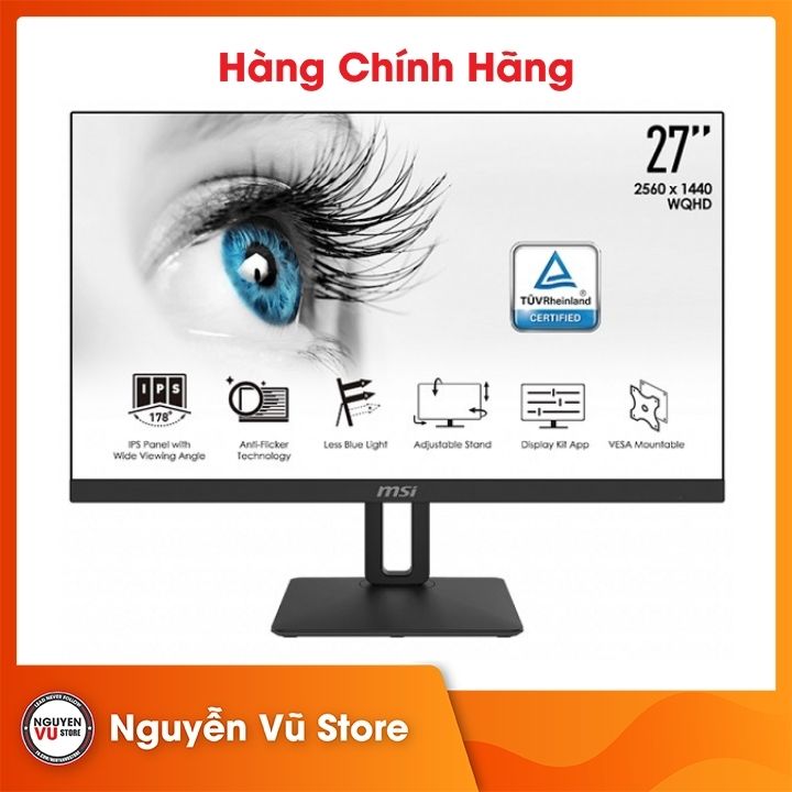 Màn hình MSI PRO MP271QP (27&quot;IPS/60Hz/WQHD/Flat) - Hàng Chính Hãng