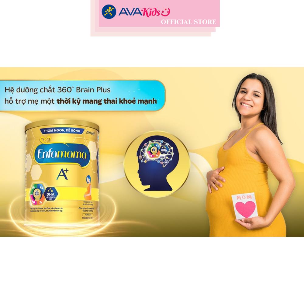 Sữa bầu Enfamama A+ 360° Brain Plus hương vani 830g