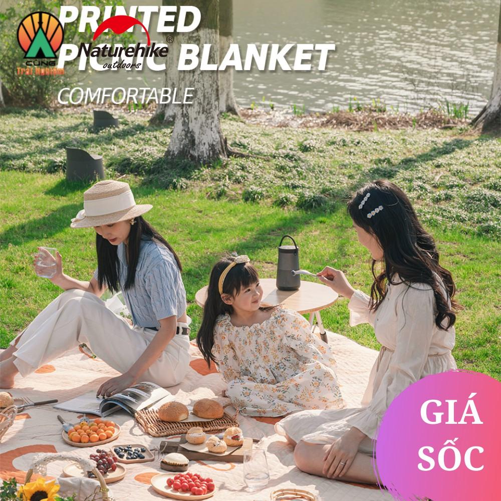 Thảm Picnic Naturehike NH21FCD01 Dã Ngoại Chống Thấm Gấp Gọn Họa Tiết Nổi Bật