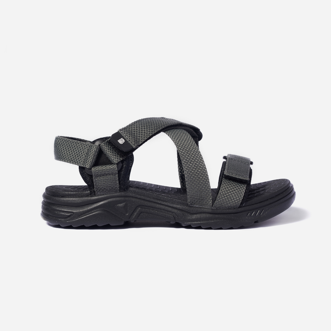 Giày Sandal Nam The Bily Quai Chéo Đôi - Màu Xám BL02X