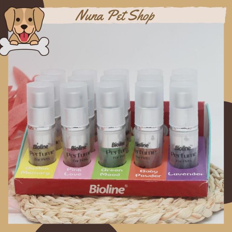 Nước hoa xịt khử mùi cho chó mèo Bioline 9ml