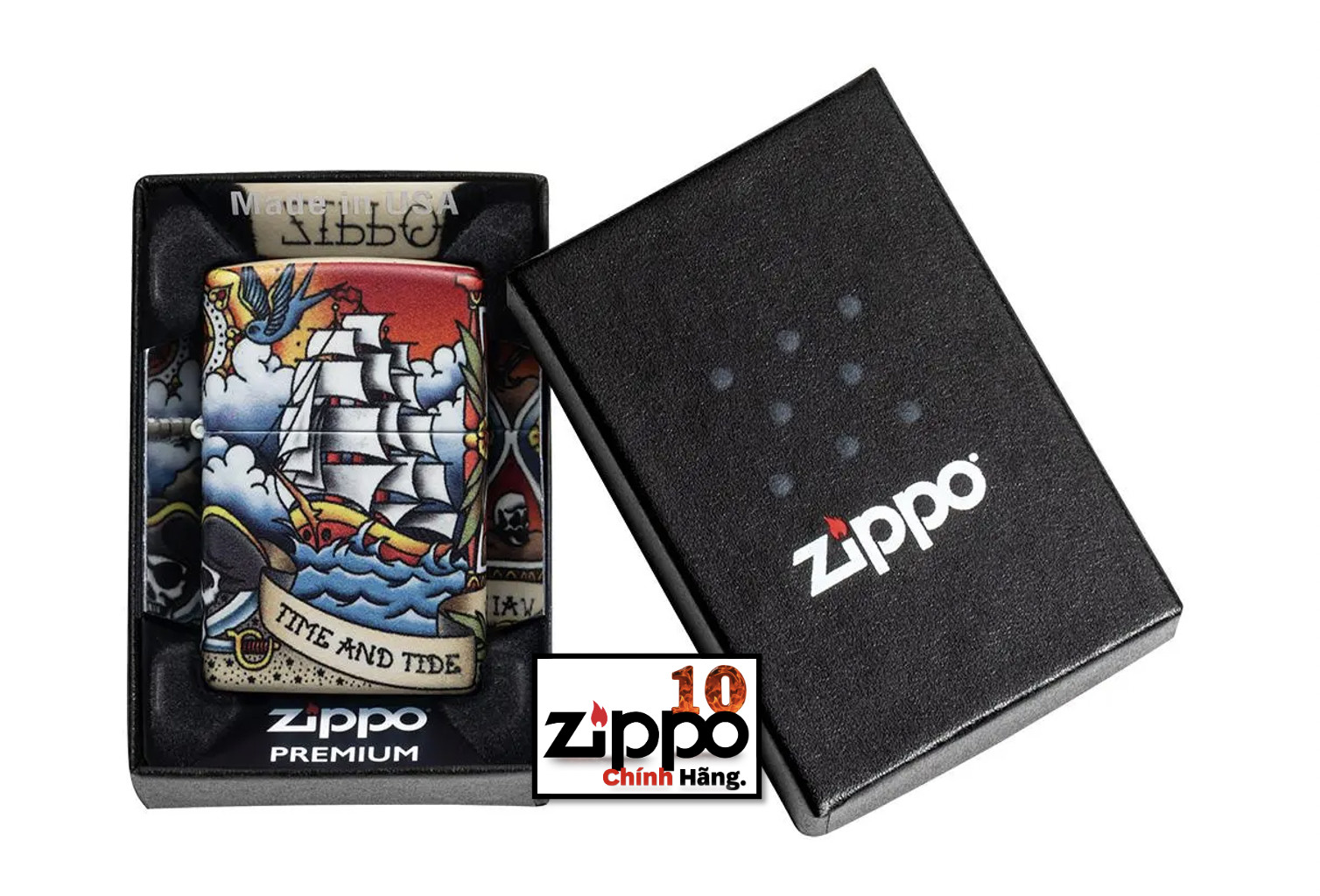 Bật lửa Zippo 49532 Nautical Tattoo Design - Chính hãng 100%
