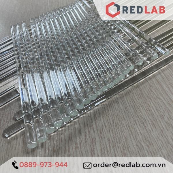 Đũa khuấy thuỷ tinh thí nghiệm phi 7mm dài 20cm 30cm 35cm 40cm hãng ONELAB , dùng khuấy hoá chất, thí nghiệm, làm son.